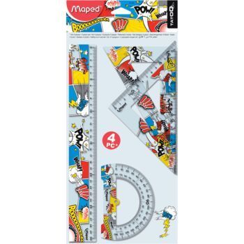 ENSEMBLE DE TRACAGE 04 PIECES 30cm TATOO ROCK "MAPED" REF: 231066