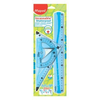 ENSEMBLE DE TRACAGE 3PCS-30cm INCASSABLE BLEU "MAPED" REF: 897120