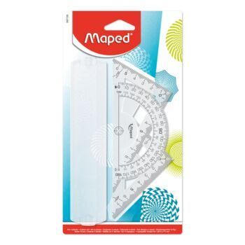 ENSEMBLE DE TRACAGE 4 PCS-15cm GEOCUSTOM BLANC "MAPED" REF: 897139
