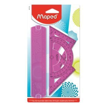ENSEMBLE DE TRACAGE 4 PCS-15cm GEOCUSTOM ROSE "MAPED" REF: 897139