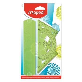 ENSEMBLE DE TRACAGE 4 PCS-15cm GEOCUSTOM VERT "MAPED" REF: 897139