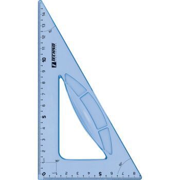 EQUERRE ECOLIER 13cm 60° BLEU "TECHNO" REF: 9504