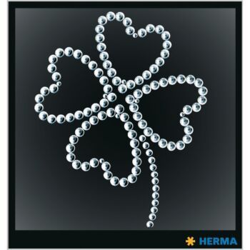 ETIQUETTES CRYSTAL FEUILLE DE TRÈFLE "HERMA" REF: 15378