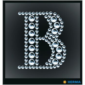 ETIQUETTES CRYSTAL LETTRE B "HERMA" REF: 15331