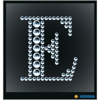ETIQUETTES CRYSTAL LETTRE E "HERMA" REF: 15334
