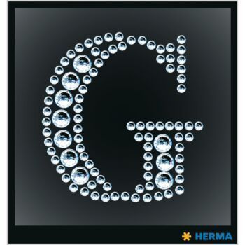 ETIQUETTES CRYSTAL LETTRE G "HERMA" REF: 15336