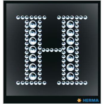 ETIQUETTES CRYSTAL LETTRE H "HERMA" REF: 15337