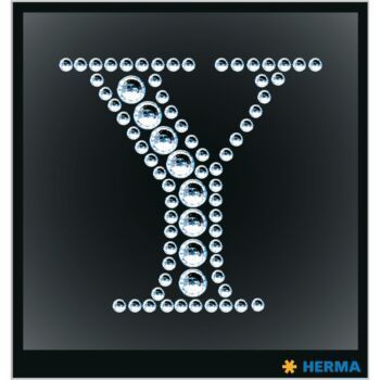 ETIQUETTES CRYSTAL LETTRE Y "HERMA" REF: 15354