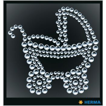 ETIQUETTES CRYSTAL POUSSETTE "HERMA" REF: 15368