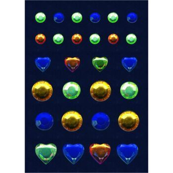 ETIQUETTES GLAM ROCKS BIJOUX COLORES "HERMA" REF: 6646