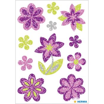 ETIQUETTES MAGIQUES FLEURS DIAMANT SCINTILLANT "HERMA" REF: 6293