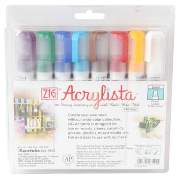 FEUTRE ACRYLISTA POCHETTE DE 8 COULEURS BASIC "Kuretake" REF: PAC-50/8VB