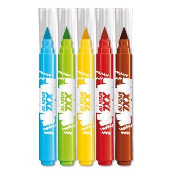 FEUTRE JUMBO COLORPEPS BRUSH x5 BOITE CART "MAPED" REF: 844705