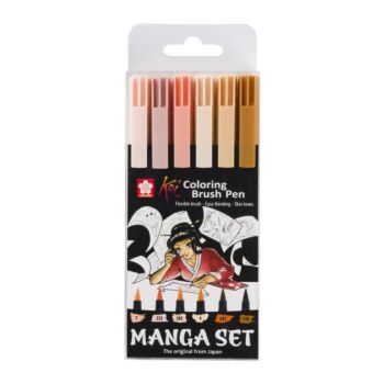 FEUTRE MANGA POCHETTE DE 06 PIECES "SAKURA" REF: POXBRMAN6