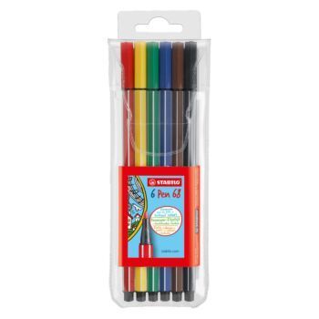 FEUTRE PEN 68 EN POCHETTE DE 06 PCS "STABILO" REF:6806/PL