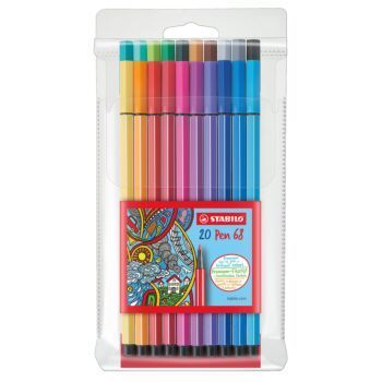 FEUTRE PEN 68 EN POCHETTE DE 20 PCS "STABILO" REF:6820/PL