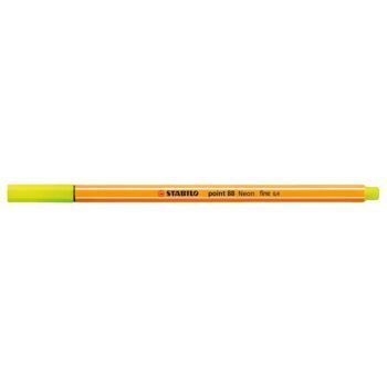 FEUTRE POINTE FINE POINT 88 JAUNE FLUO "STABILO" REF: 88/024