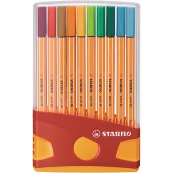 FEUTRE POINTE FINE POINT 88 JEU DE 20 COULEURS COLORPARADE "STABILO" REF: 8820-03