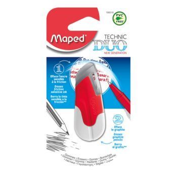 GOMME TECHNIC DUO SOUS BLISTER GRIS ROUGE "MAPED" REF: 106310