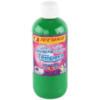 GOUACHE TEMPERA FLACON 300 ML VERT FONCE "TECHNO" REF: 5560