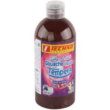 GOUACHE TEMPERA FLACON 500 ML OMBRE BRULEE "TECHNO" REF: 5573