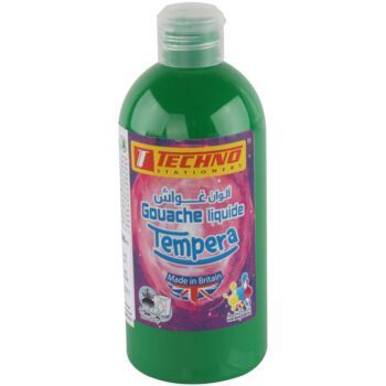 GOUACHE TEMPERA FLACON 500 ML VERT FONCE "TECHNO" REF: 5571