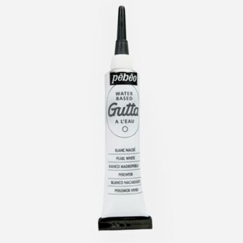 GUTTA A L'EAU BLANC NACRE TUBE DE 20 ml "PEBEO" REF: 147002