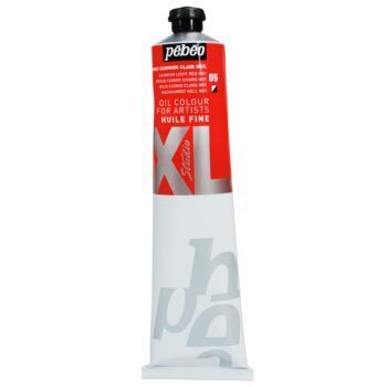 HUILE FINE XL TUBE DE 200ml ROUGE CADMIUM CLAIR IMITATION "PEBEO" REF: 200005