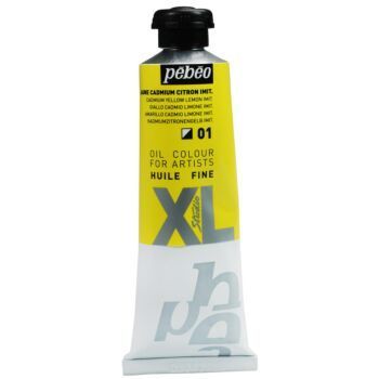 HUILE FINE XL TUBE DE 37ml JAUNE CADMIUM CITRON IMITATION "PEBEO" REF: 937001