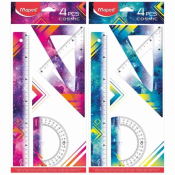 KIT DE TRAÇAGE COSMIC TEENS 4 PCS 30CM SACHET