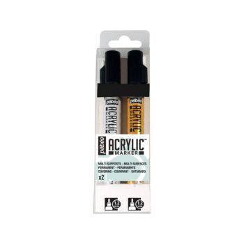 MARQUEUR ACRYLIC SET 2 COULEURS 1.2mm "PEBEO" REF: 201222