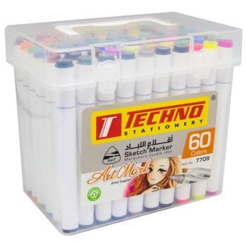 MARQUEUR DOUBLE TETE ARTMARK BOITE 60 COULEURS "TECHNO" REF: 7709