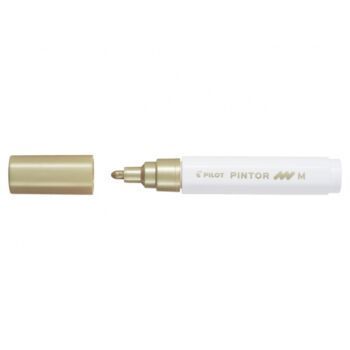 MARQUEUR PINTOR POINTE MOYENNE DORE "PILOT" REF: SW-PT-M-GD