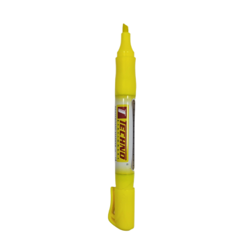 MARQUEUR TABLEAU BLANC RECHARGEABLE TETE BISEAUTE THINK'UP JAUNE "TECHNO" REF: 8502