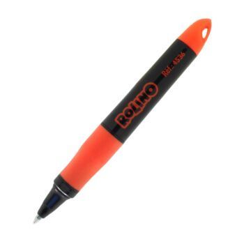 MINI STYLO ROLLER PEN ROLINO CORPS NOIR ET ORANGE "TECHNO" REF: 4536