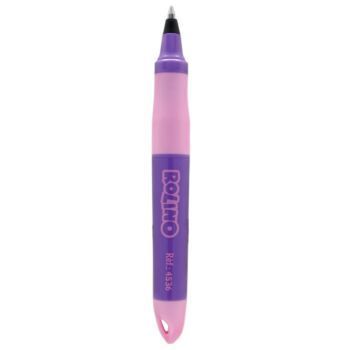 MINI STYLO ROLLER PEN ROLINO CORPS VIOLET ET ROSE "TECHNO" REF: 4536