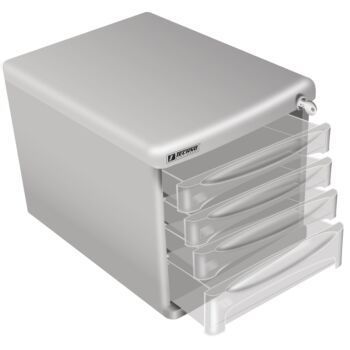 MODULE DE CLASSEMENT DE 04 TIROIRS GRIS "TECHNO" REF: 3867