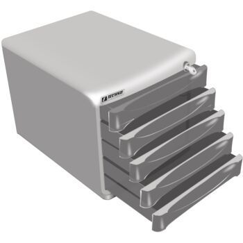 MODULE DE CLASSEMENT DE 05 TIROIRS GRIS "TECHNO" REF: 1710