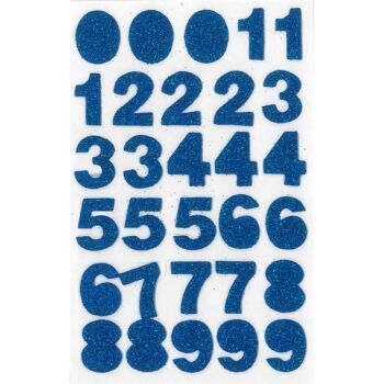 MOUSSE ADHESIVE NUMEROS BLEU "TECHNO" REF: 4610