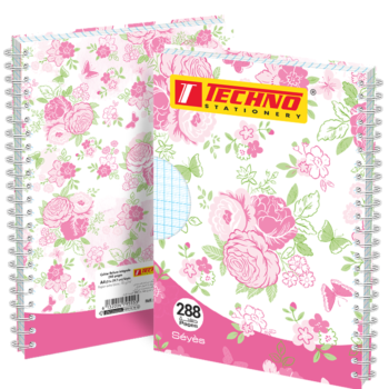 NOTE BOOK RELIURE INTEGRALE 288P A4 SEYES 70g "TECHNO" REF: 9555