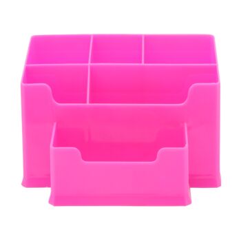 organiseur-de-bureau-diago-rose-fluo-techno-ref-9954