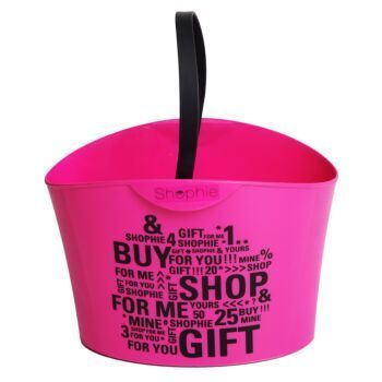 PANIER A MAIN PVC 6L ROSE ARAVEN REF: 77837