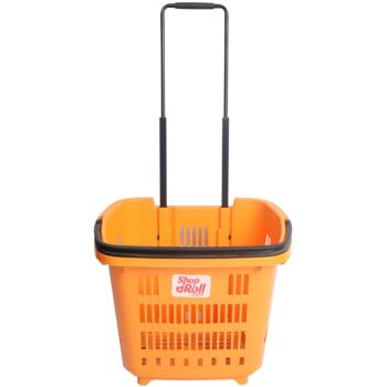 PANIER A ROULETTES 34L ORANGE ARAVEN REF: 91244