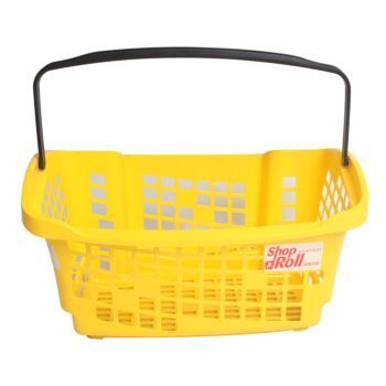 PANIER SHOP & ROLL SYSTEM 20L JAUNE ARARVEN REF: 31846