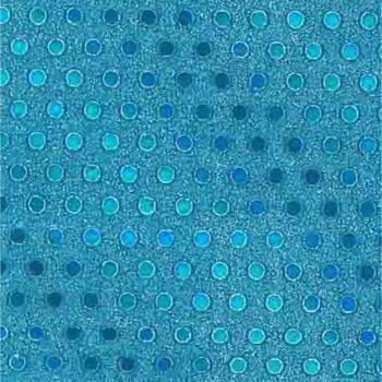 PAPIER CADEAU PAILLETE POINTS 50 x 70 cm PQT 20 BLEU VERT"TECHNO" REF: 4972