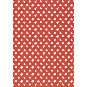 PAPIER CADEAU CLASSIQUE ETOILE BLANCHE 200X70CM 60G "TECHNO" REF: 4702