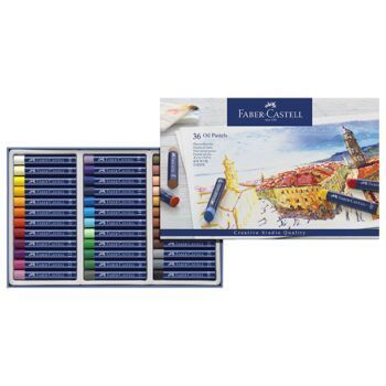 PASTEL A L&#039;HUILE BOITE DE 36 "FABER CASTELL" REF: 127036