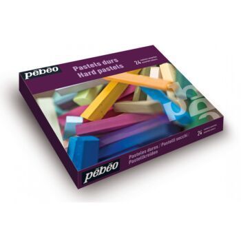 PASTEL CARRE DUR BOITE DE 24 PCS "CHINA" REF: 400350