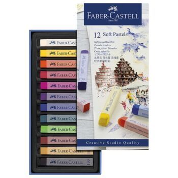 PASTEL TENDRE BOITE DE 12 "FABER CASTELL" REF: 128312