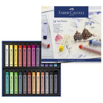 PASTEL TENDRE BOITE DE 24 "FABER CASTELL" REF: 128324